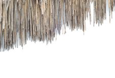 The Old Roof Grass Royalty Free Stock Photography The Old Roof Grass Royalty Free Stock Photography