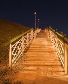 Night Stairs Royalty Free Stock Photography