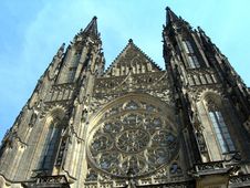 St Vitus Cathedral In Prague Stock Photos