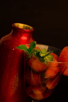 Strawberry Cocktail Stock Image Strawberry Cocktail Stock Image