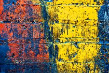 Grunge Painted Brick Wall Stock Photo Grunge Painted Brick Wall Stock Photo