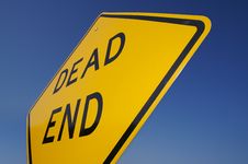 Dead End Traffic Sign Royalty Free Stock Photography