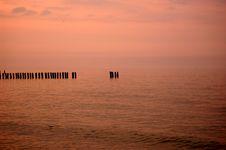 Sunrise On A Beach Royalty Free Stock Photo Sunrise On A Beach Royalty Free Stock Photo