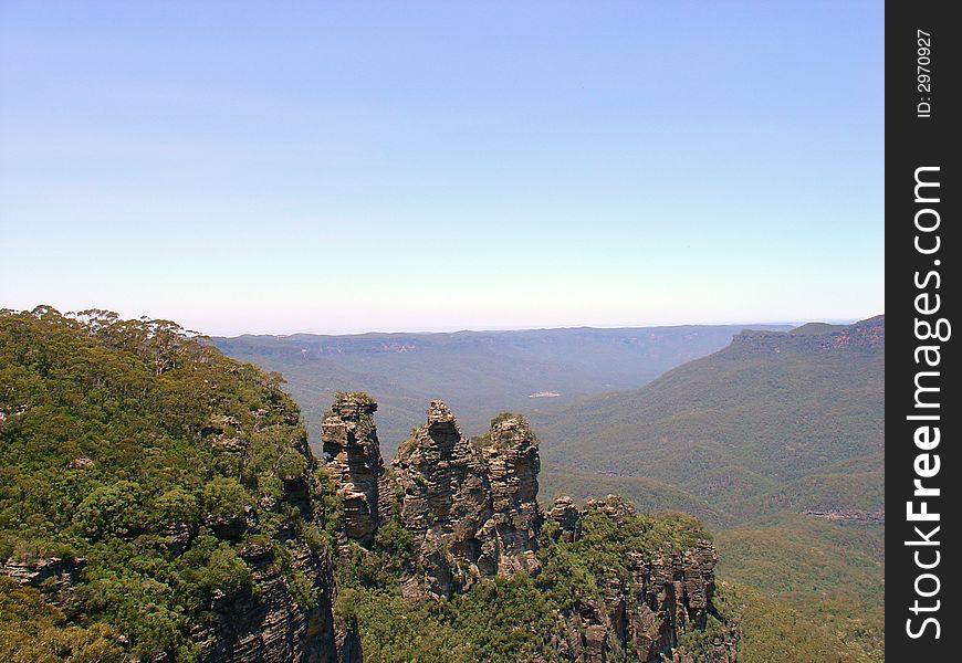 Three Sisters at Katoomba, Blue Mountains, Australia. Three Sisters at Katoomba, Blue Mountains, Australia