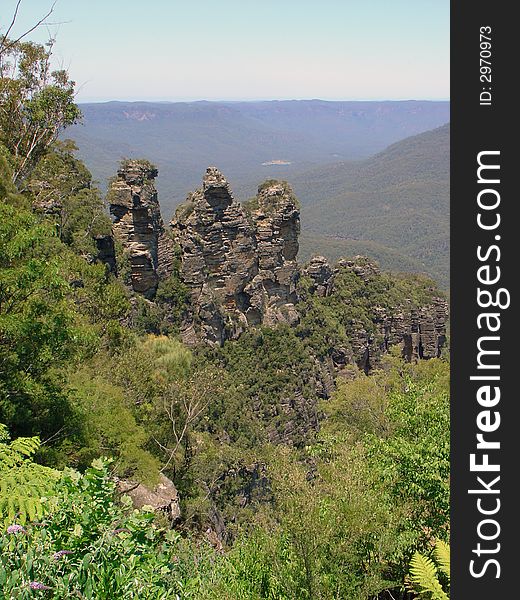 Three Sisters at Katoomba, Blue Mountains, Australia. Three Sisters at Katoomba, Blue Mountains, Australia