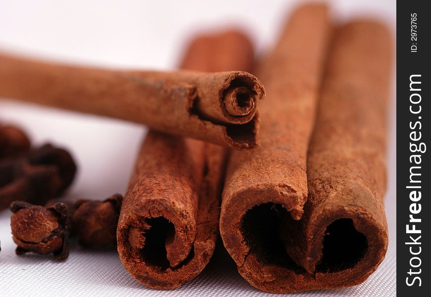 Close up of Cinnamon and Cloves