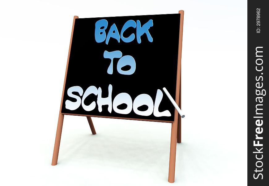 An image of a advert of a back to school sign written on a blackboard with some white chalk. An image of a advert of a back to school sign written on a blackboard with some white chalk.