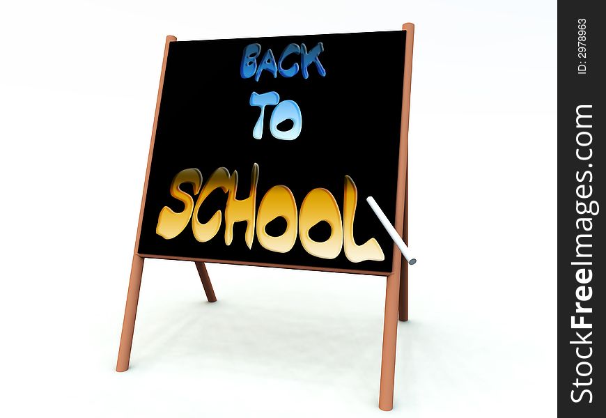 An image of a advert of a back to school sign written on a blackboard with some white chalk. An image of a advert of a back to school sign written on a blackboard with some white chalk.