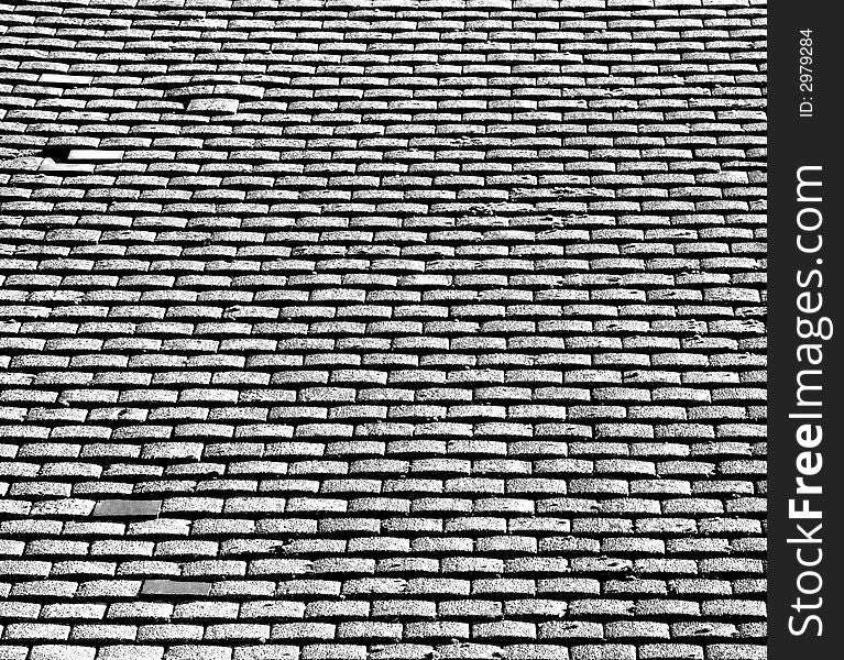 A photo of a roof top tile pattern background. A photo of a roof top tile pattern background.