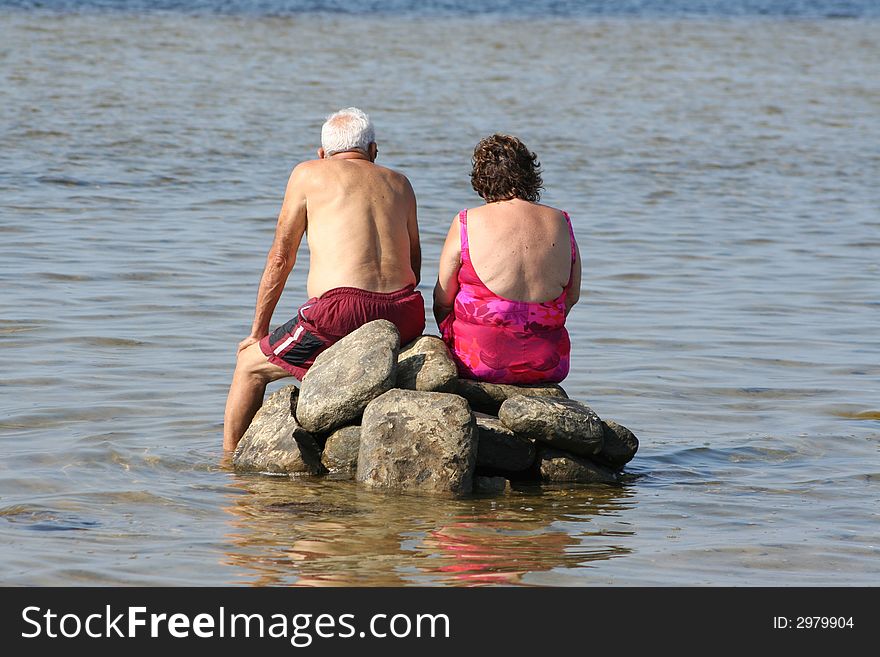 Couple At Beach