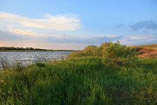 Early Summer Morning On The Lake. Royalty Free Stock Photography Early Summer Morning On The Lake. Royalty Free Stock Photography