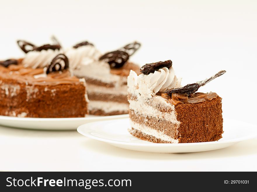 Piece Of Fresh And Sweet Dessert Cakes