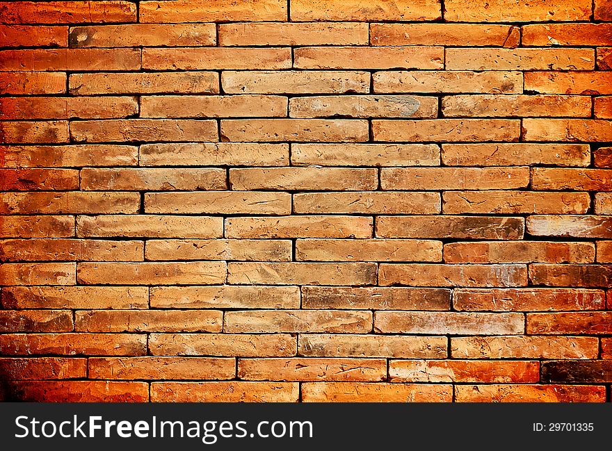 Old brick wall scene background