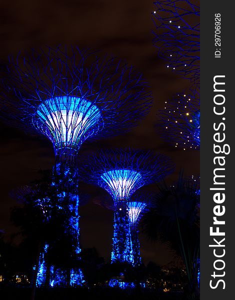 Garden by the bay , the most beautiful garden in singapore. Garden by the bay , the most beautiful garden in singapore