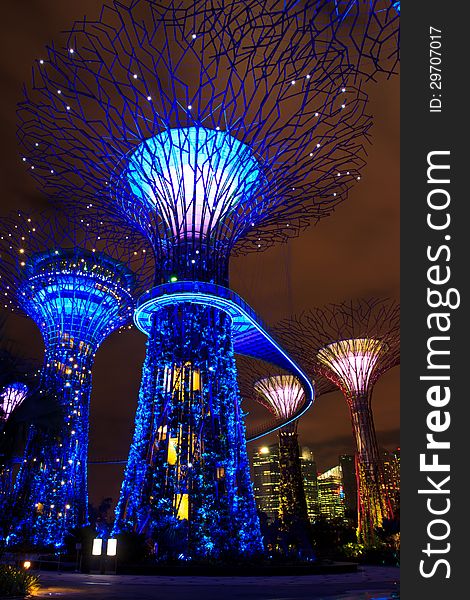 Garden by the bay , the most beautiful garden in singapore. Garden by the bay , the most beautiful garden in singapore