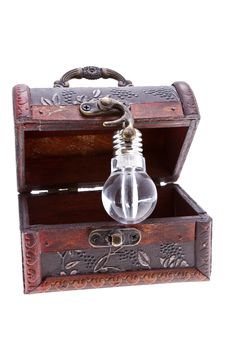 Treasure Chest With An Idea Royalty Free Stock Image Treasure Chest With An Idea Royalty Free Stock Image