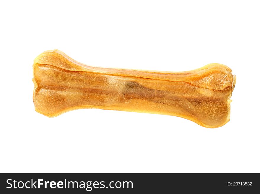 Bone toy for dogs  on white background. Bone toy for dogs  on white background