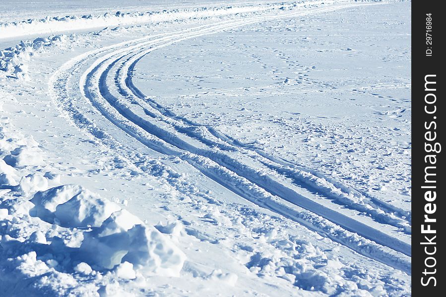 Nordic skiing tracks