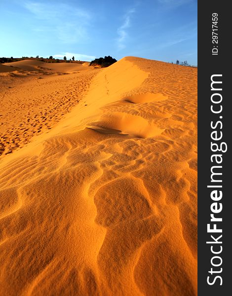 Red Sand Dunes in Mui Ne, Vietnam