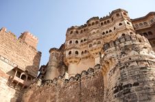 Mehrangarh Fort Walls In Jodhpur, Rjasthan, India Stock Images Mehrangarh Fort Walls In Jodhpur, Rjasthan, India Stock Images