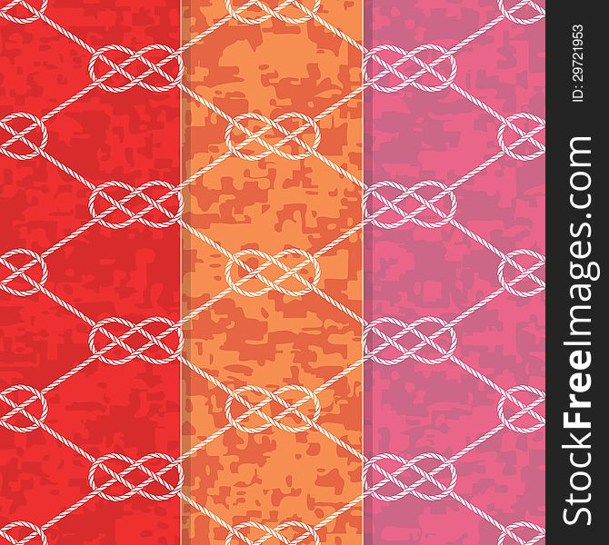 Set of Three Seamless Figure 8 Background Patterns