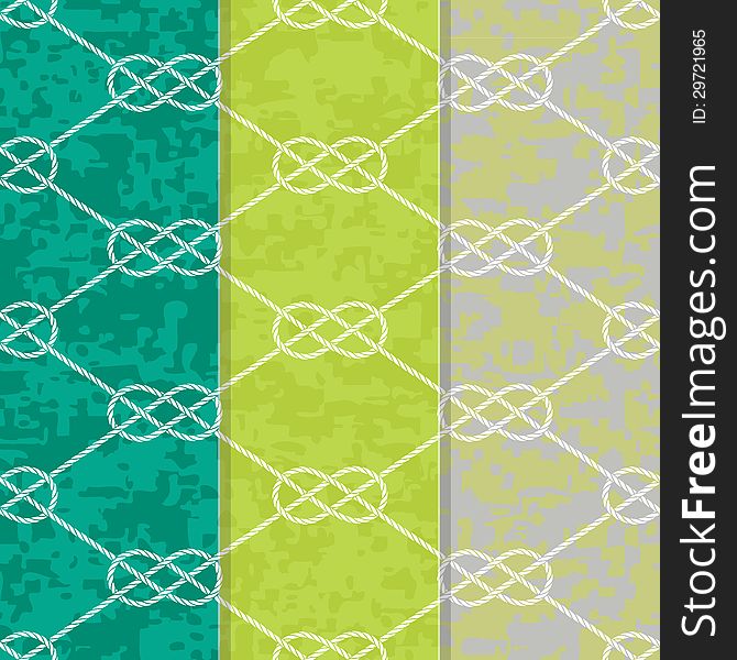 Set of Three Seamless Figure 8 Background Patterns