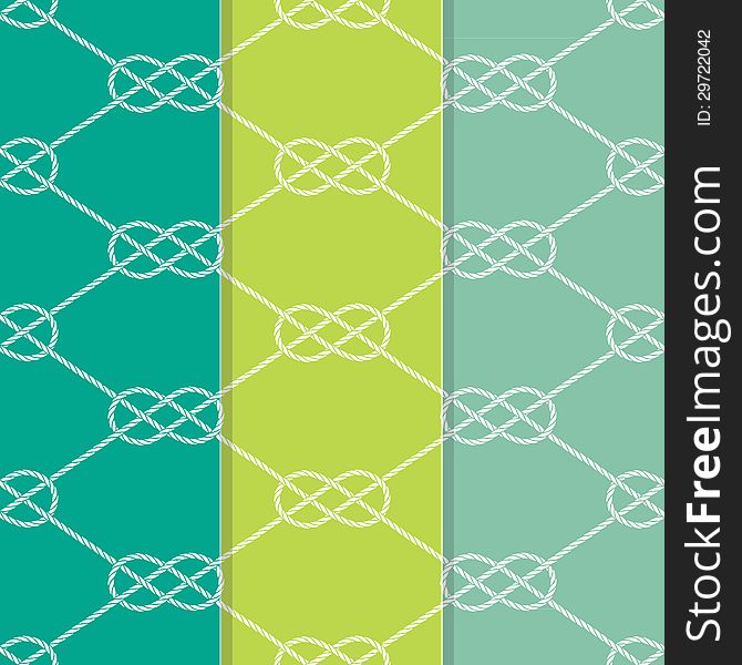 Set of Three Seamless Figure 8 Background Patterns