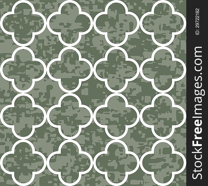 Seamless Clover Pattern Background