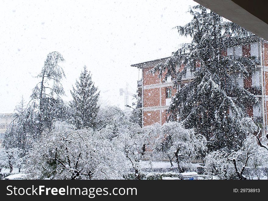 Snow In La Spezia