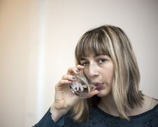 Young Woman Drinking Water Royalty Free Stock Image Young Woman Drinking Water Royalty Free Stock Image