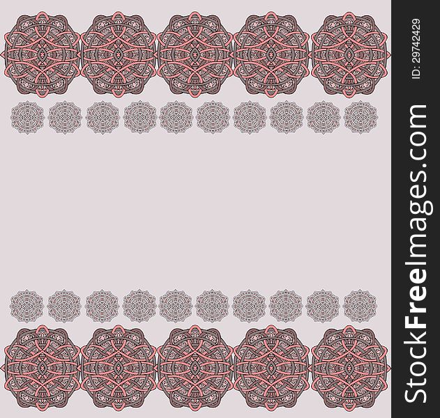 Abstract pattern of celtic circles on the grey background. Abstract pattern of celtic circles on the grey background