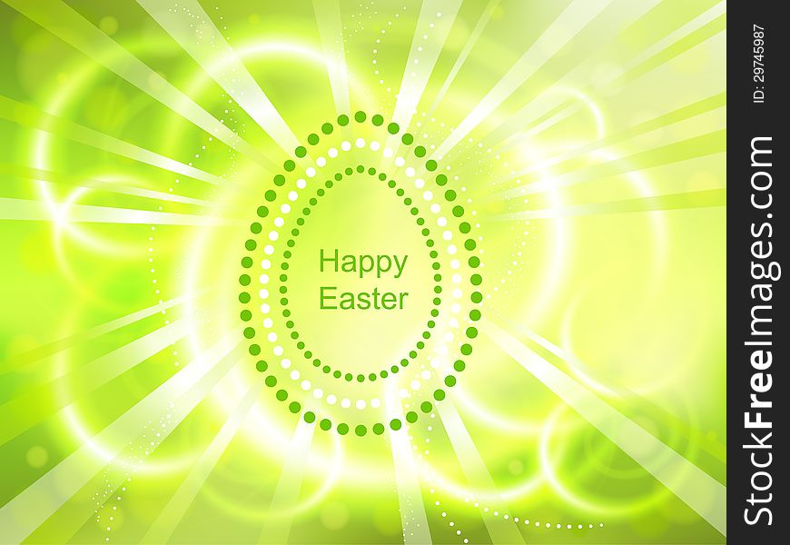 Beautiful green light Easter background. Beautiful green light Easter background