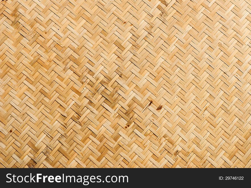 Bamboo weave pattern. The products are made of bamboo.