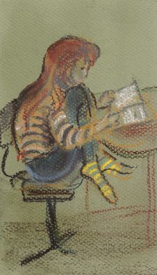 The Reading Girl Stock Photo The Reading Girl Stock Photo