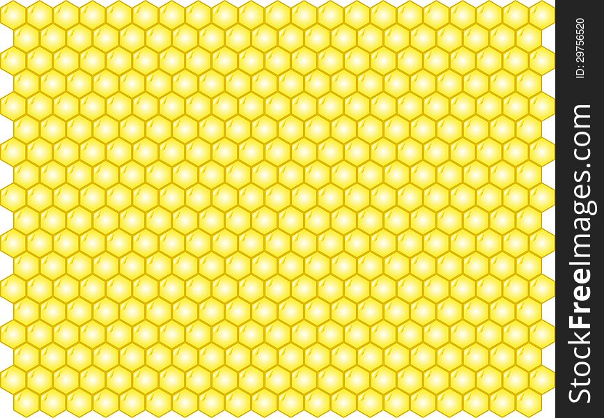 Vector illustration of honey background. Vector illustration of honey background