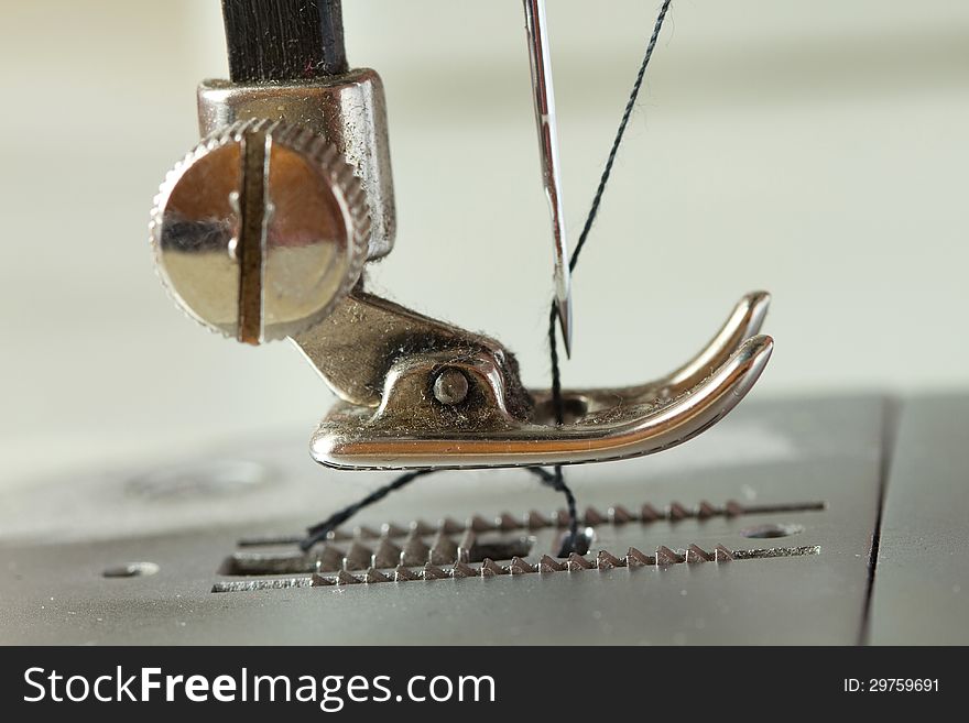 Old Sewing Machine - macro .