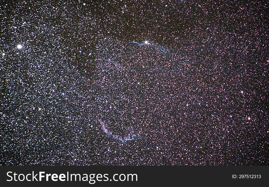 Veil nebula in the constellation of Swan