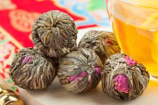 Chinese Green Tea Balls Stock Photography Chinese Green Tea Balls Stock Photography