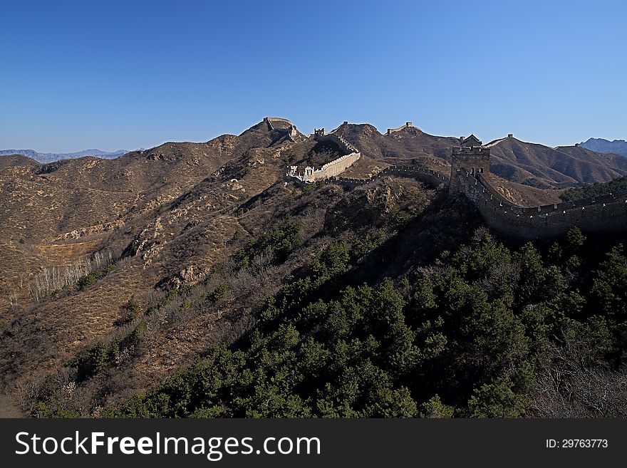 Mutian valley Great Wall take photos in China. Mutian valley Great Wall take photos in China