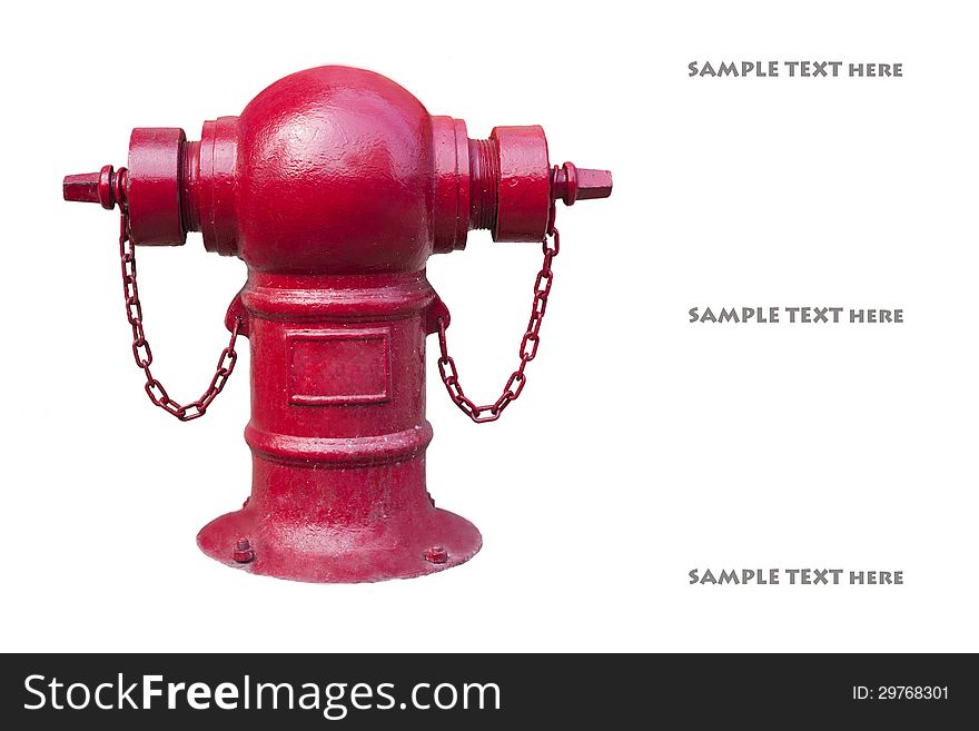 Fire Hydrant On White Background