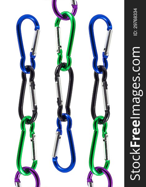A carabiner is designed to be a strong connecting link used for joining material (ropes, hardware, slings, etc.) together to create life safety systems in a primarily vertical world. A carabiner is designed to be a strong connecting link used for joining material (ropes, hardware, slings, etc.) together to create life safety systems in a primarily vertical world.