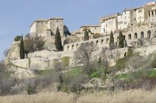 Lauris, Perched Village In Provence Stock Photos Lauris, Perched Village In Provence Stock Photos