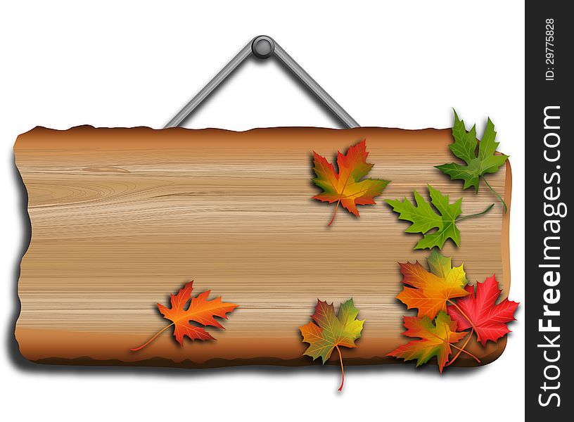 Lumber Industry and autumn leaves