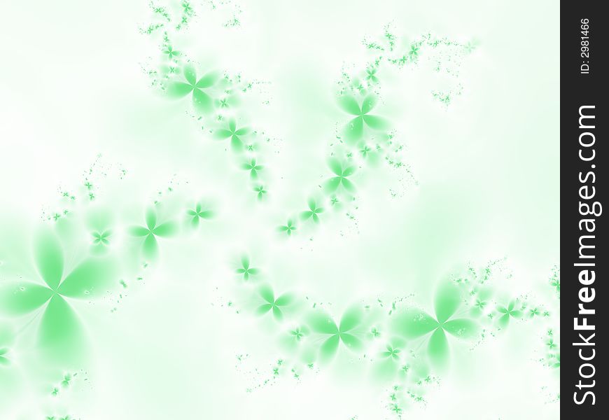 Green flowers on a green background. Green flowers on a green background