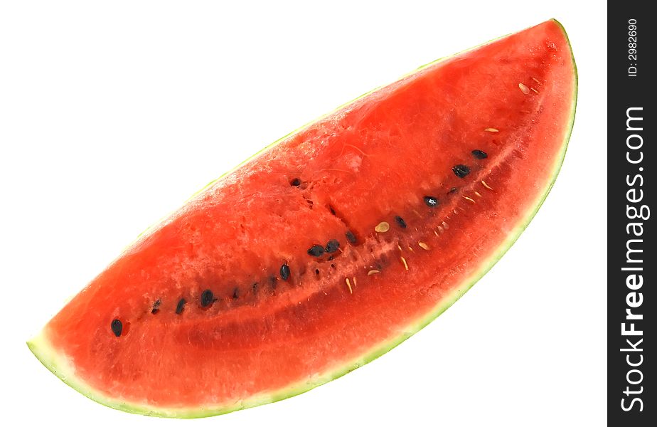 Water Melon Isolated On White