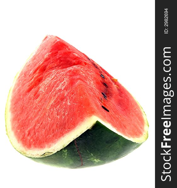 Colorful water melon isolated on white background