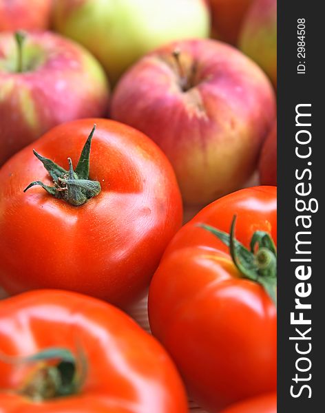 Colorful Vegetables And Fruit