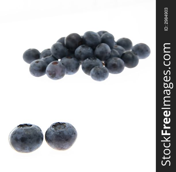 Blueberries Isolated On White Backround