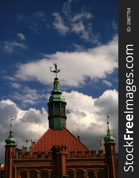 Tower, historical building, Gdansk (Danzing), Poland,. Tower, historical building, Gdansk (Danzing), Poland,