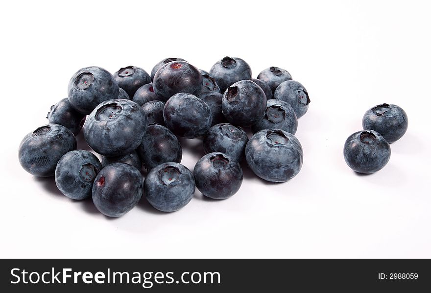 Fresh Blueberry with white background
